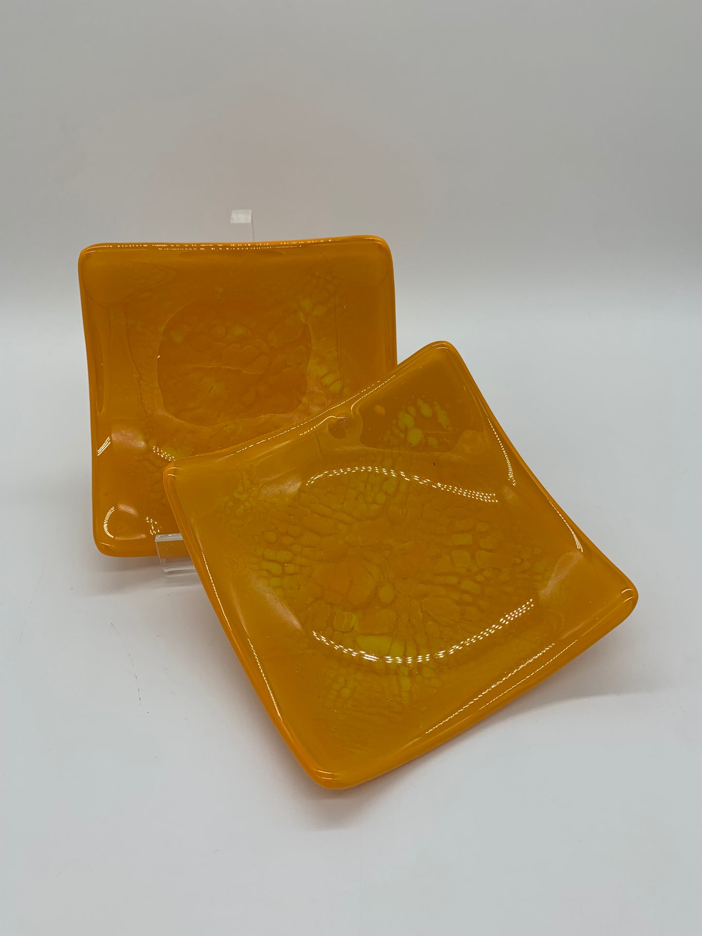 Candy Dish - Yellow on Orange