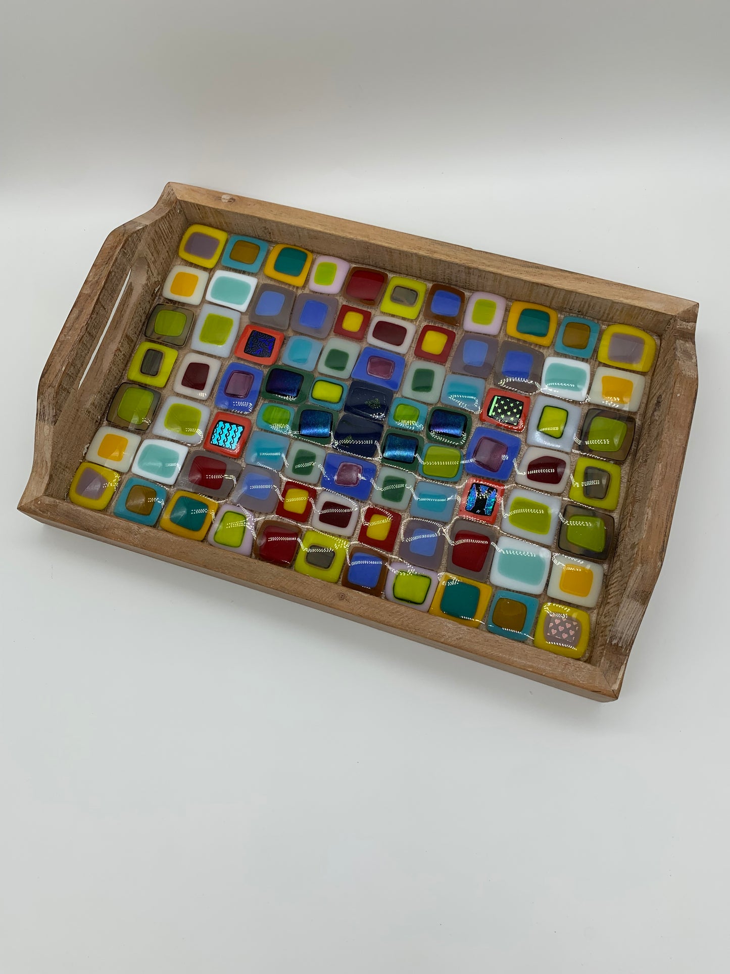 Large Tray - Bright Double Mosaic