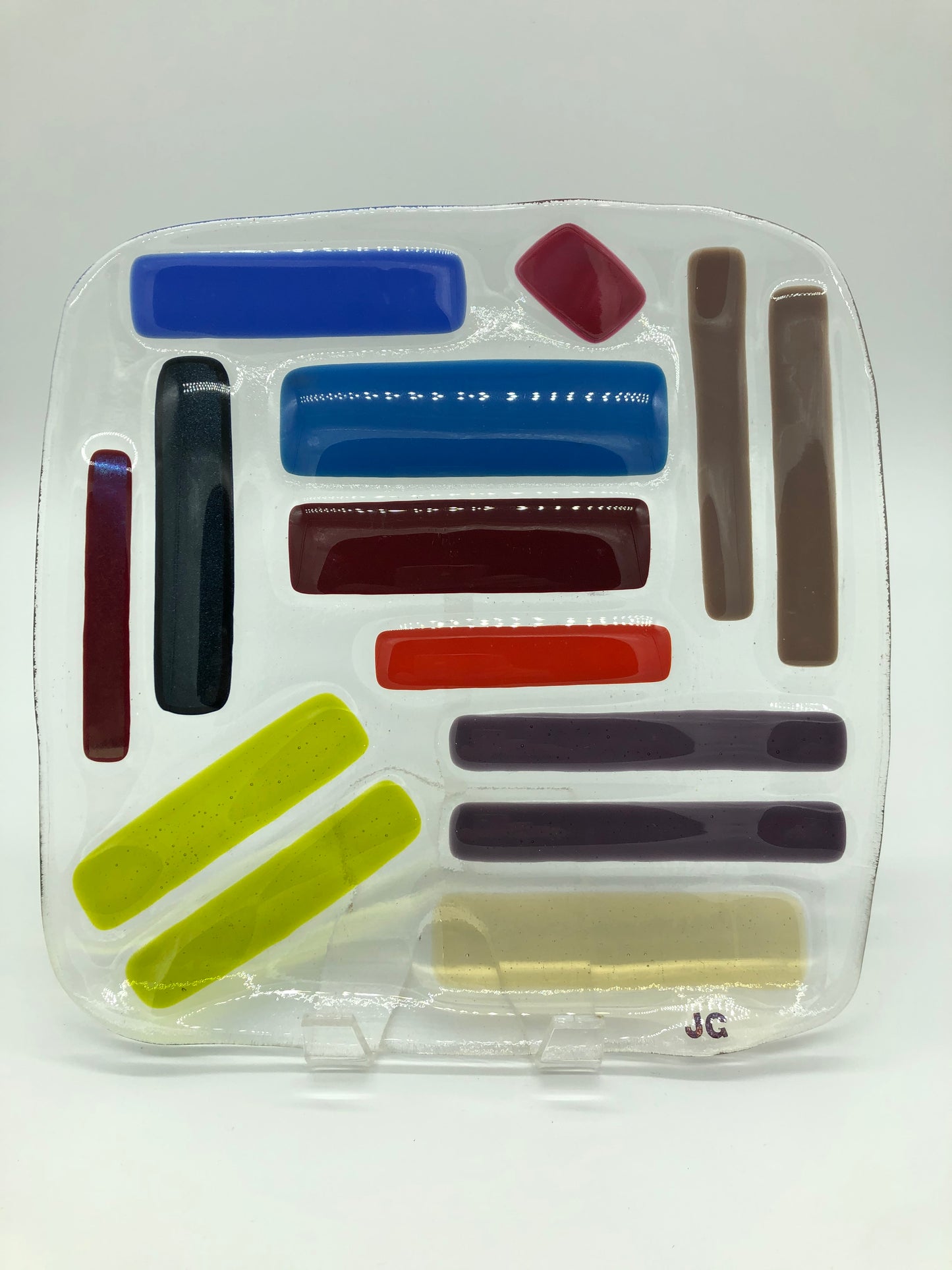 Square Serving Dish - Bars II