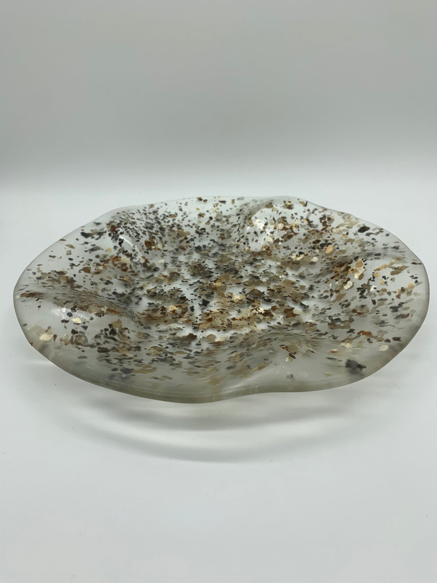 Flower Bowl - Silver and Goldie