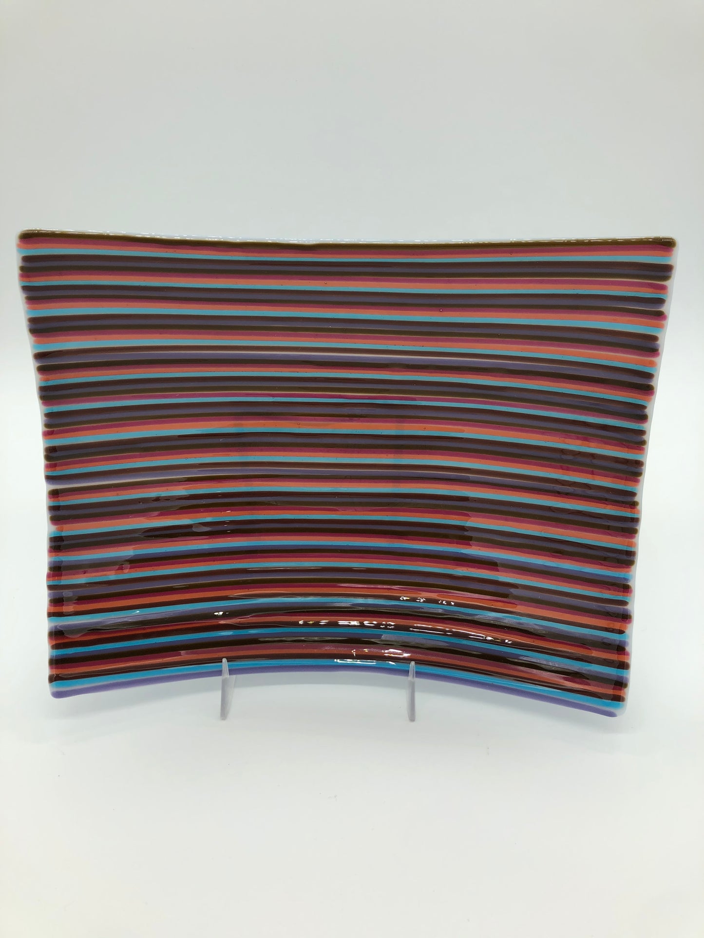 Deep Rectangular Serving Dish - Multi Colored Stringers