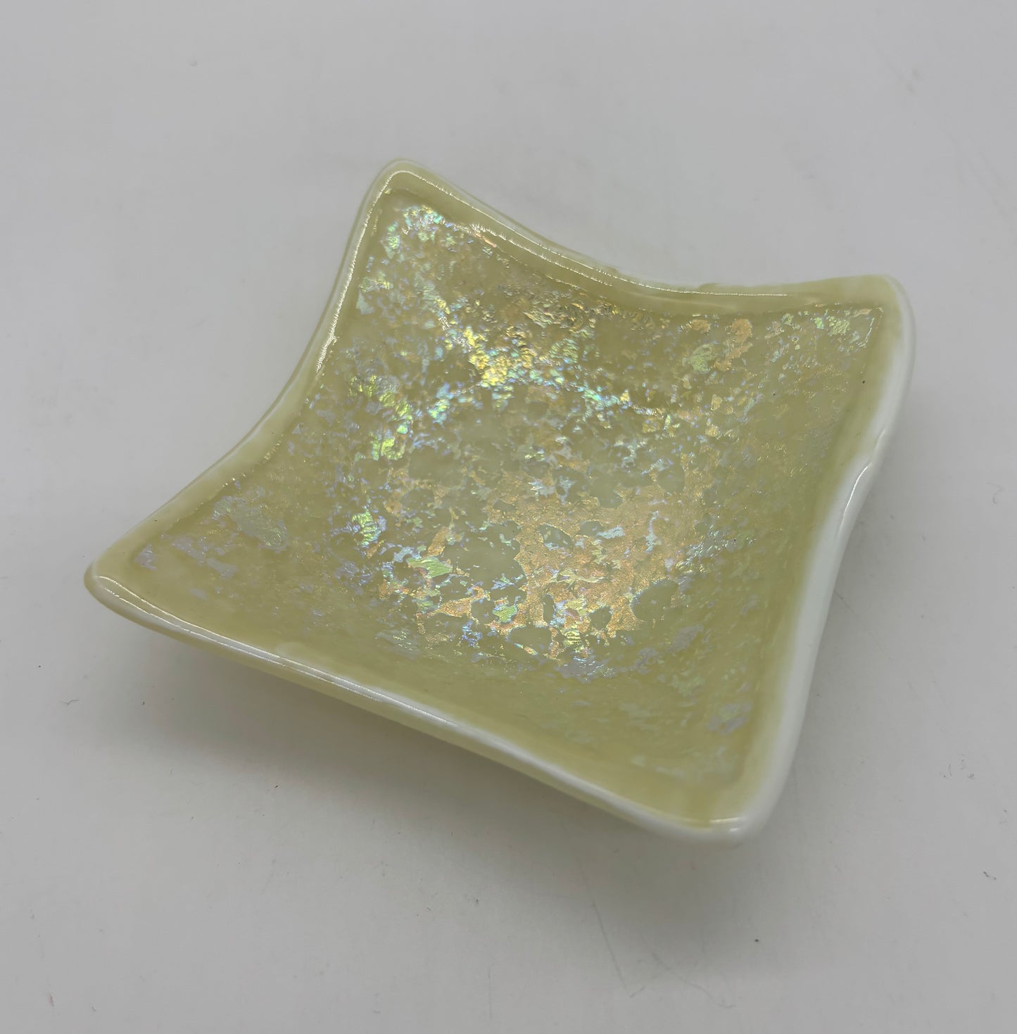 Deep Square Bowl - Glowing Ivory