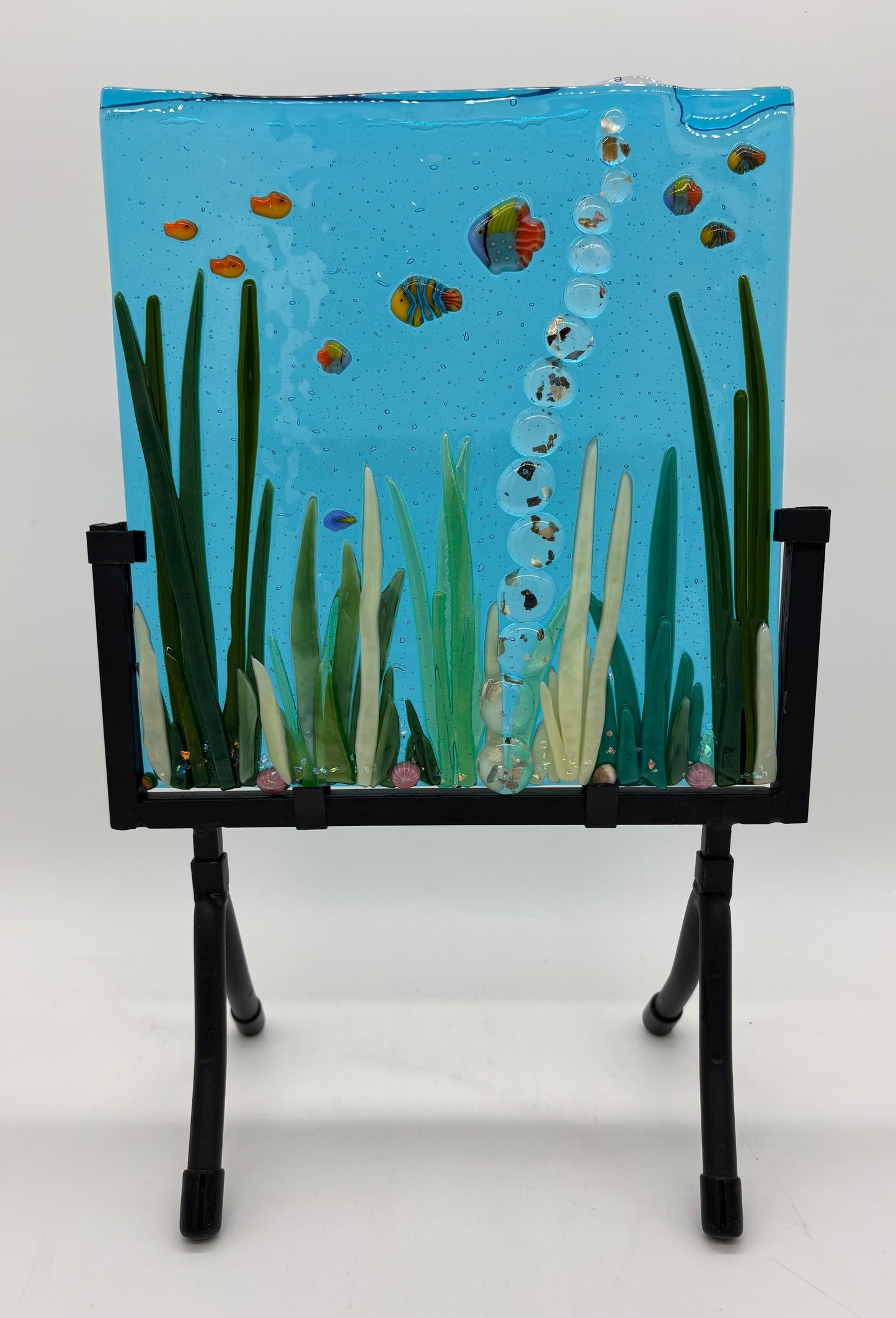 Glass on Stand - Bubbling Up