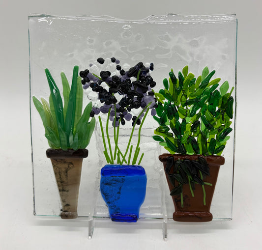 Glass on Stand - Potted Plants 1