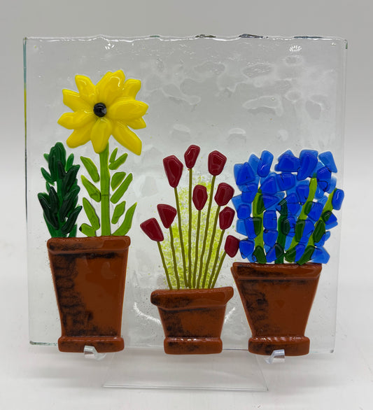 Glass on Stand - Potted Plants 2