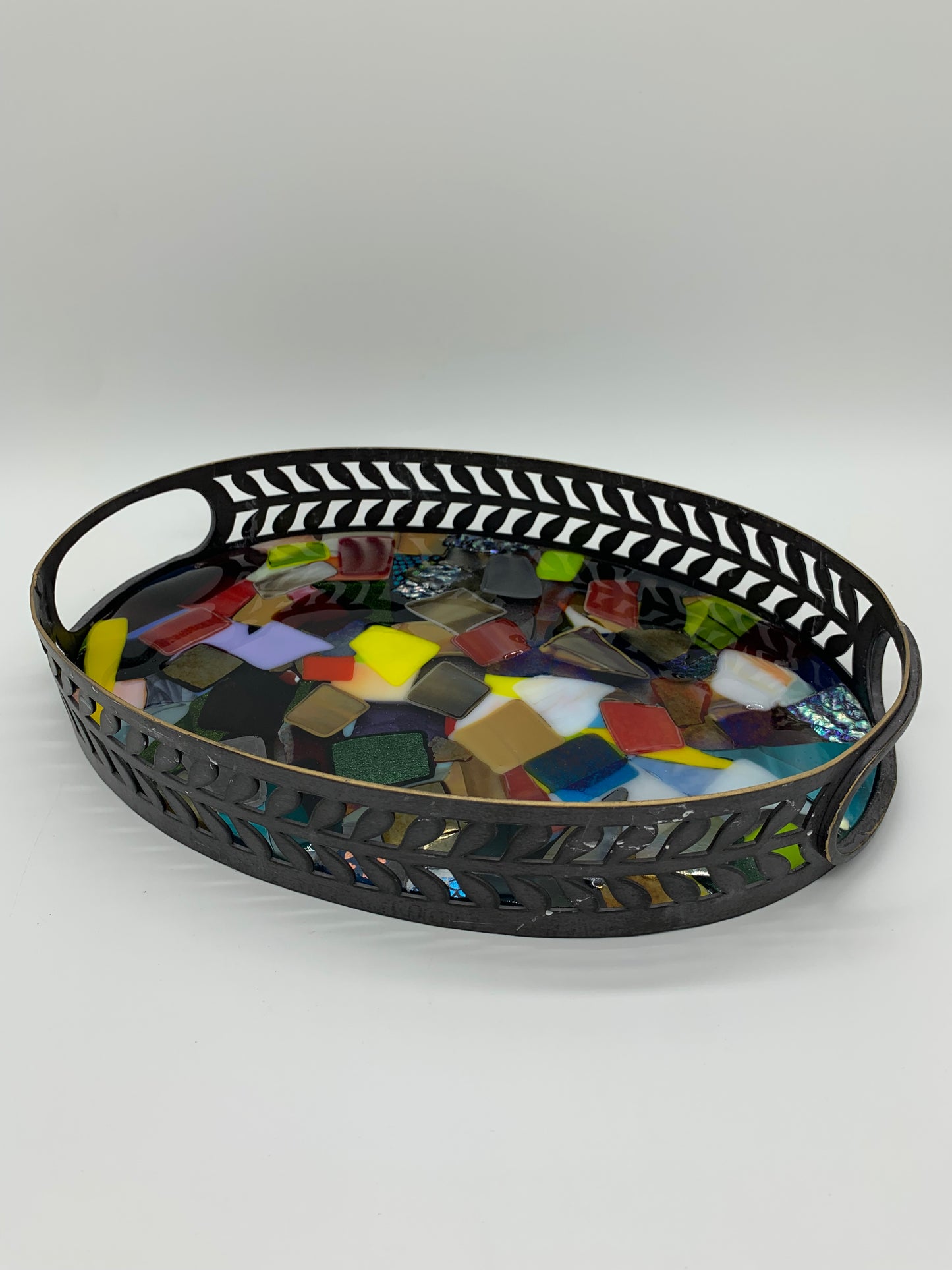 Large Tray - Oval Mosaic