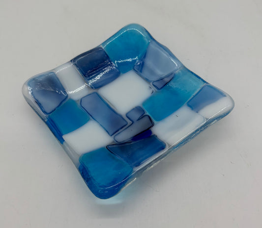 Mini Dish - Blue Squares
