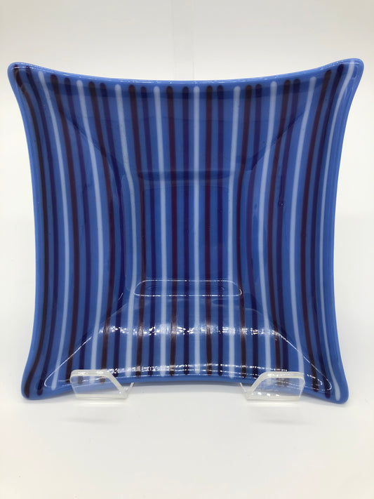 Large Simple Square Dish - Periwinkle Fun