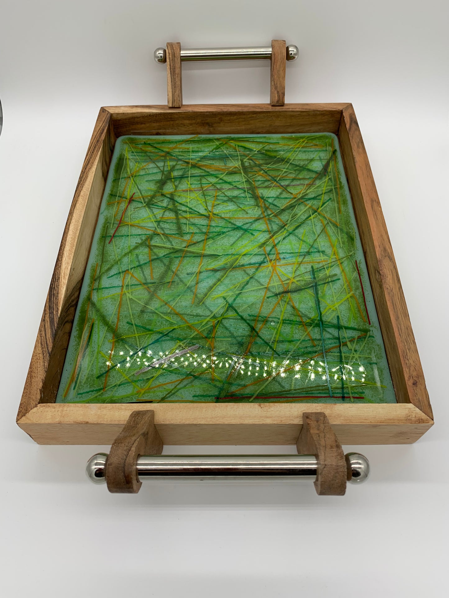 Large Tray - String and Green