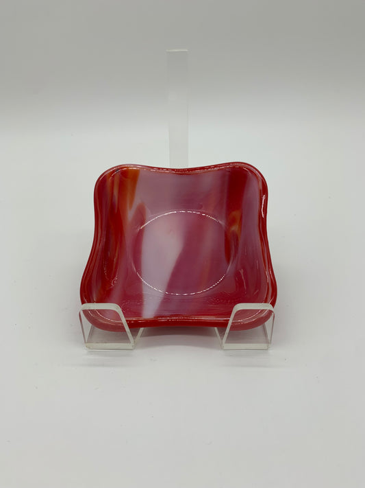 Deep Square Bowl - Reds I