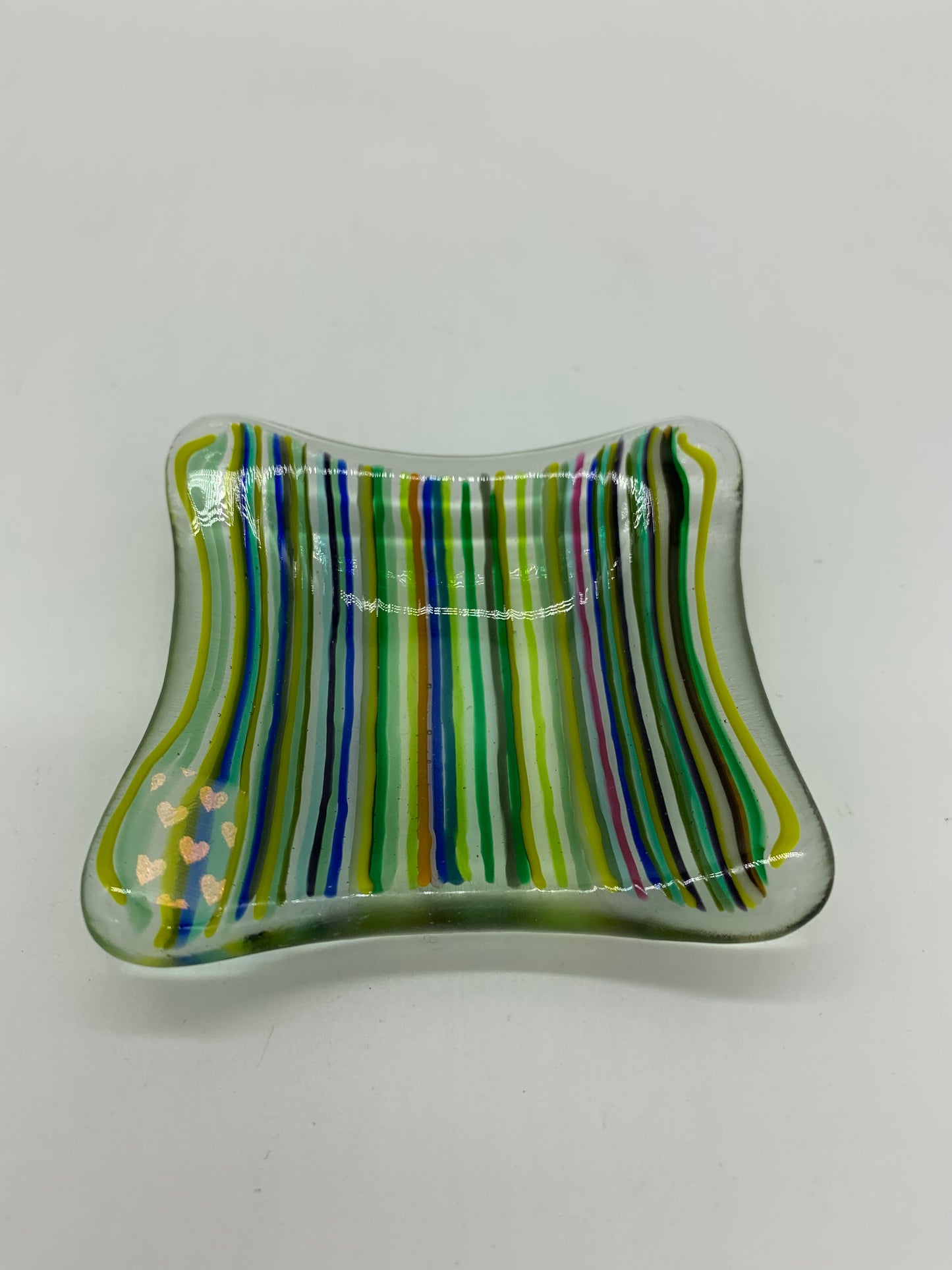 Mini Mini Dish - Green and Yellow String