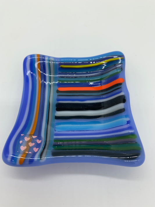 Mini Mini Dish - Two Sides String on Periwinkle